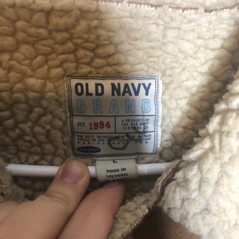 NWOT Sherpa Lined Brown Pea Coat - Picture 6 of 7